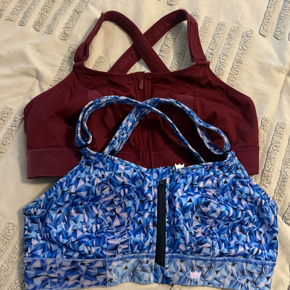 Lot of 2 - 2 Luxe Shefit Sport Bras GUC